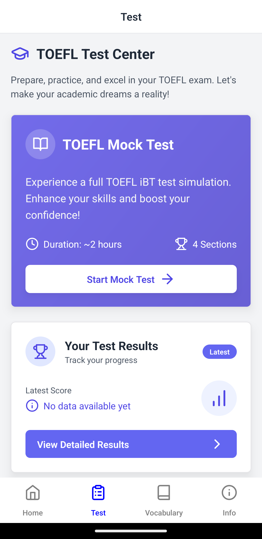 TOEFL Prep Mobile App